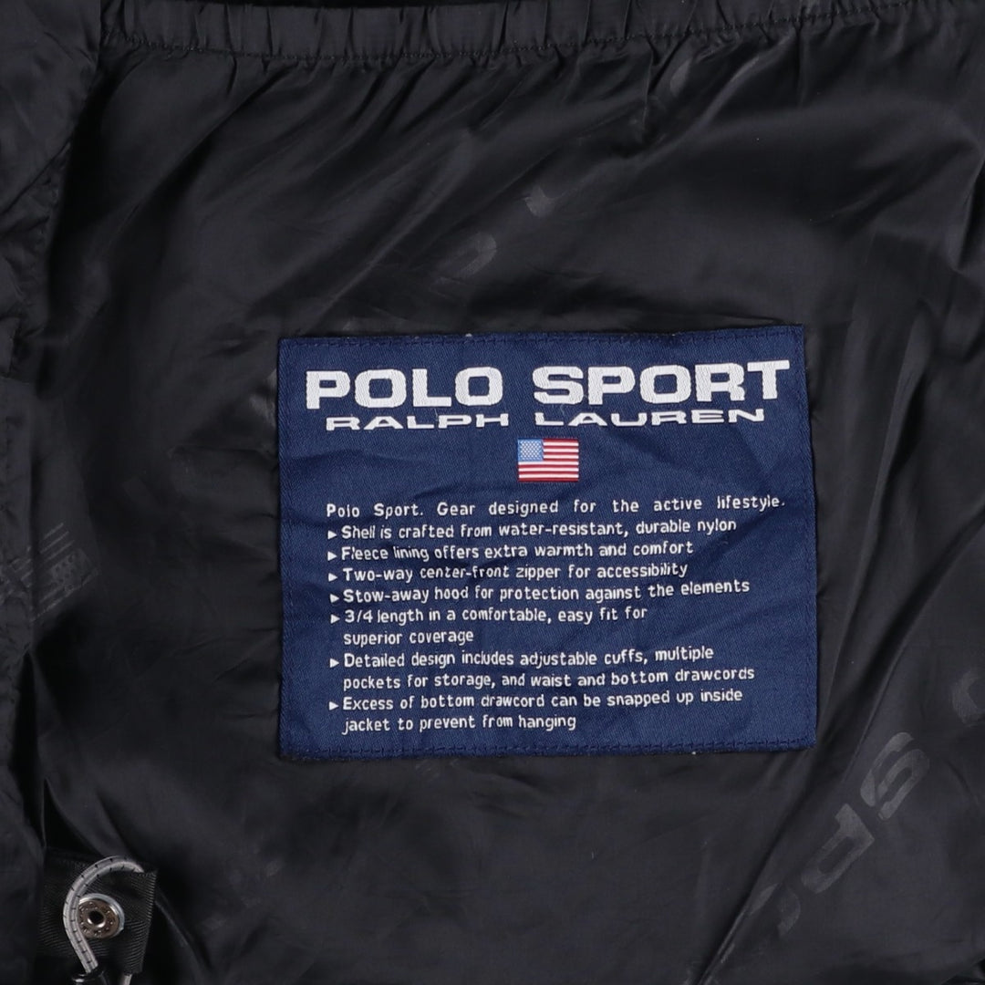 Ralph Lauren POLO SPORT nylon jacket, men's size M Nylon black type Vintage Second Hand