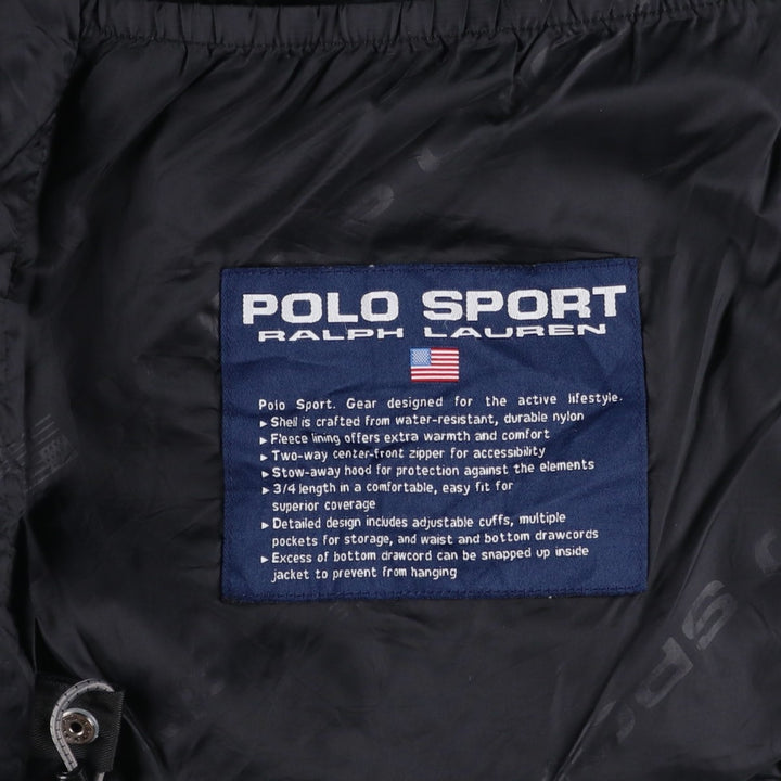 Ralph Lauren POLO SPORT nylon jacket, men's size M Nylon black type Vintage Second Hand