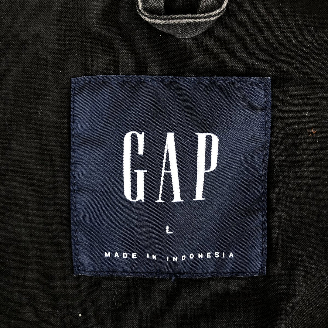 GAP cotton jacket, men's size L cotton black type Vintage Second Hand