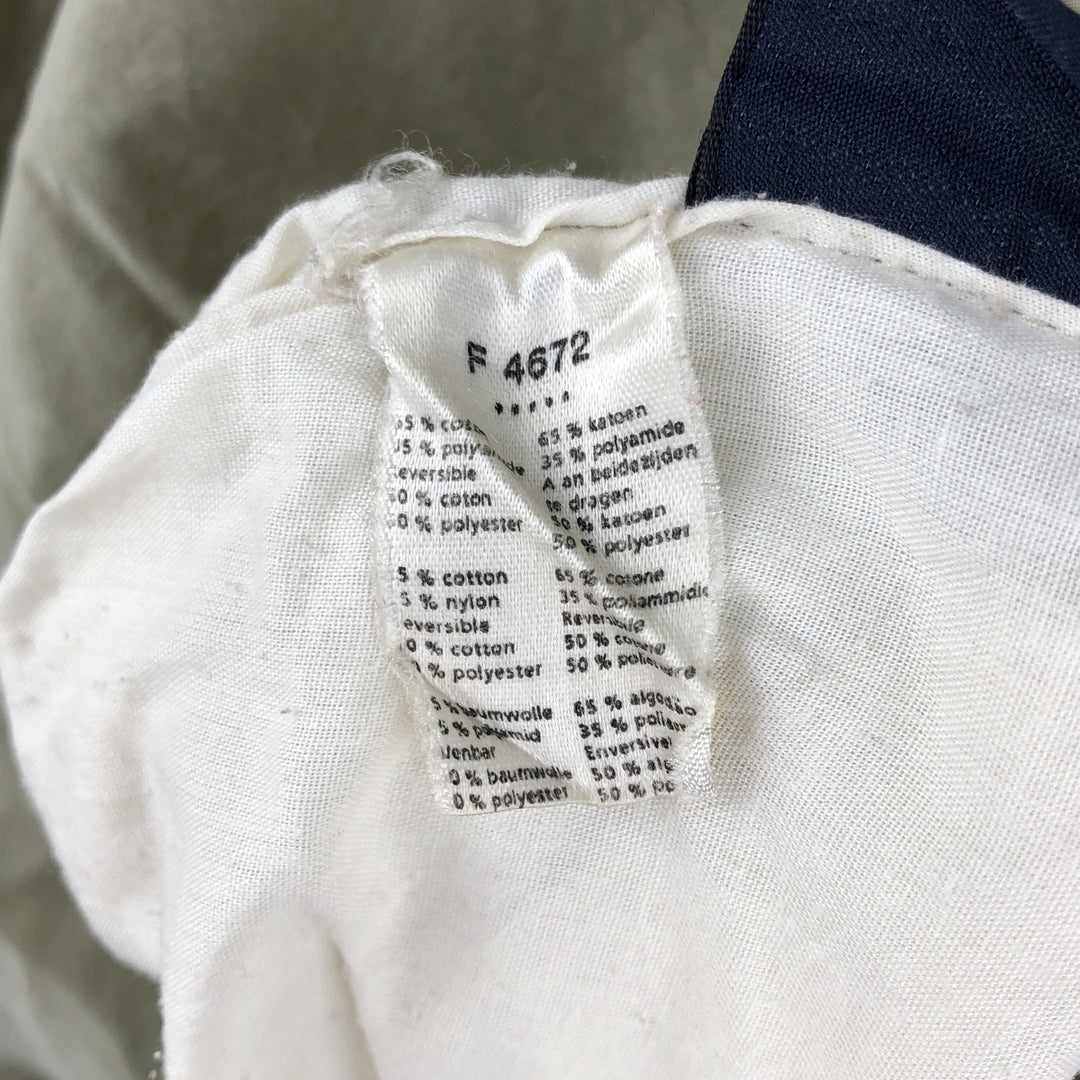 Lacoste Check Pattern Gingham Check Reversible Cotton Jacket, Men's Size XL cotton Khaki type beige Vintage Second Hand