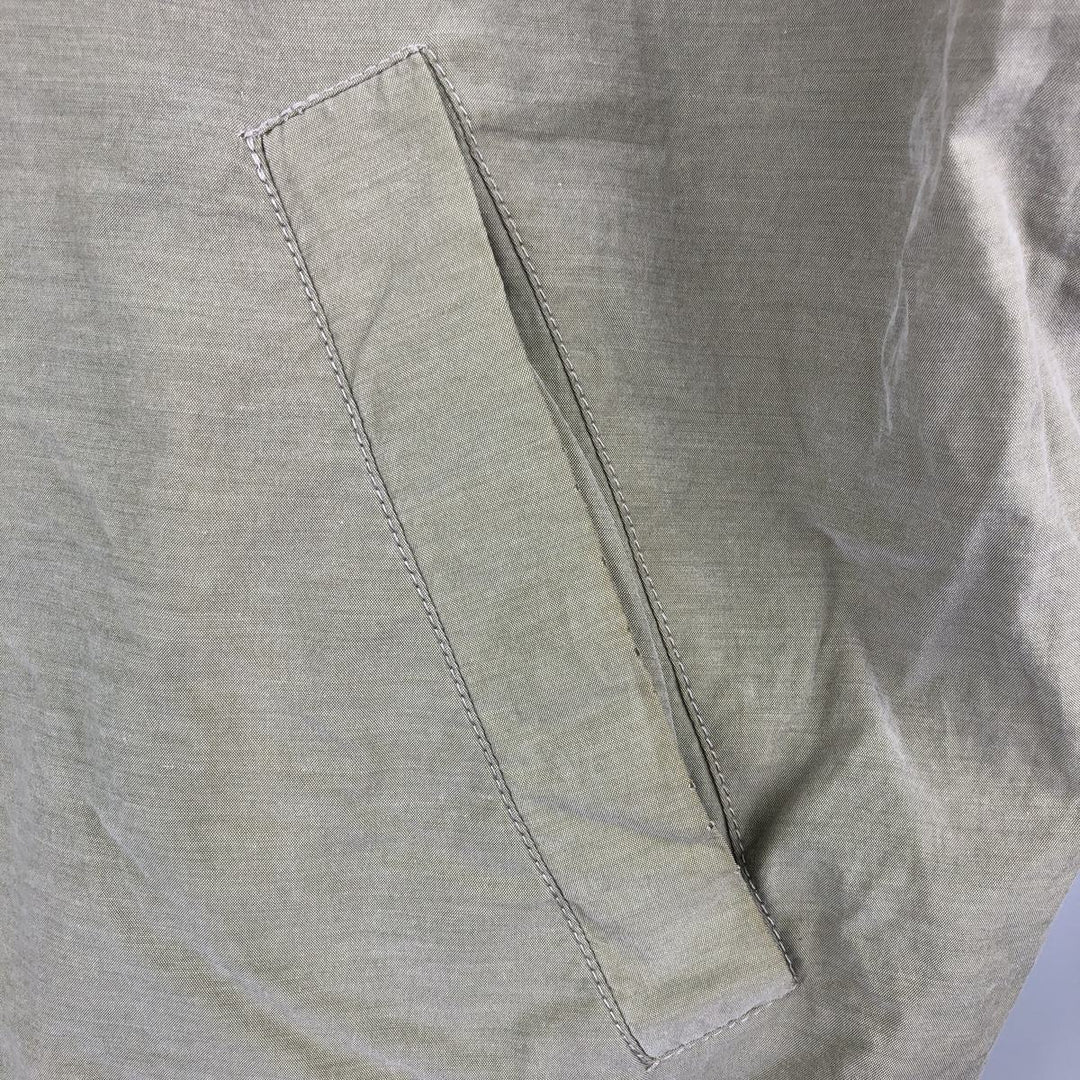 Lacoste Check Pattern Gingham Check Reversible Cotton Jacket, Men's Size XL cotton Khaki type beige Vintage Second Hand