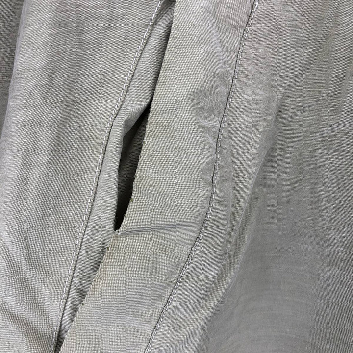 Lacoste Check Pattern Gingham Check Reversible Cotton Jacket, Men's Size XL cotton Khaki type beige Vintage Second Hand