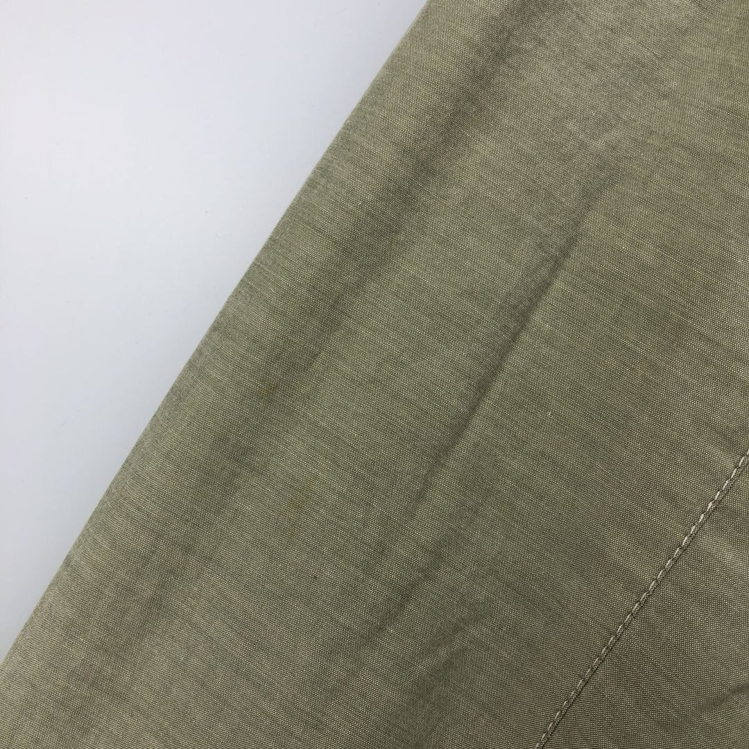 Lacoste Check Pattern Gingham Check Reversible Cotton Jacket, Men's Size XL cotton Khaki type beige Vintage Second Hand