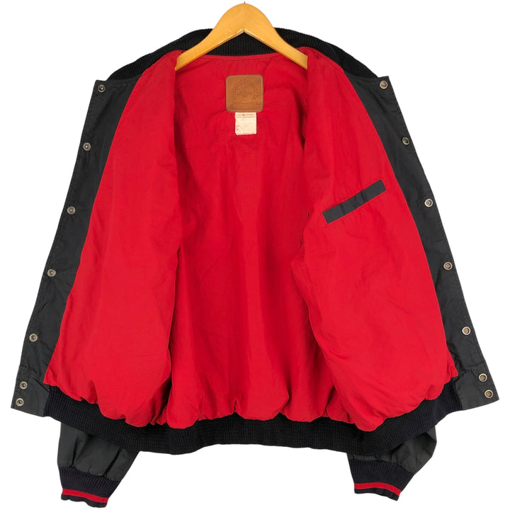 Mid-West Garment Co. Vintage Varsity Jacket, Made in Canada, Men's XL polyester black type Vintage Second Hand
