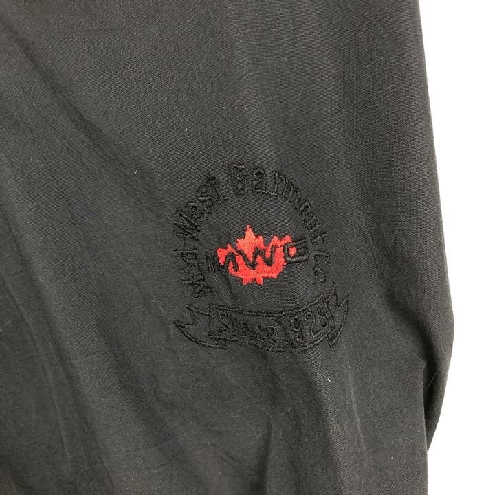 Mid-West Garment Co. Vintage Varsity Jacket, Made in Canada, Men's XL polyester black type Vintage Second Hand