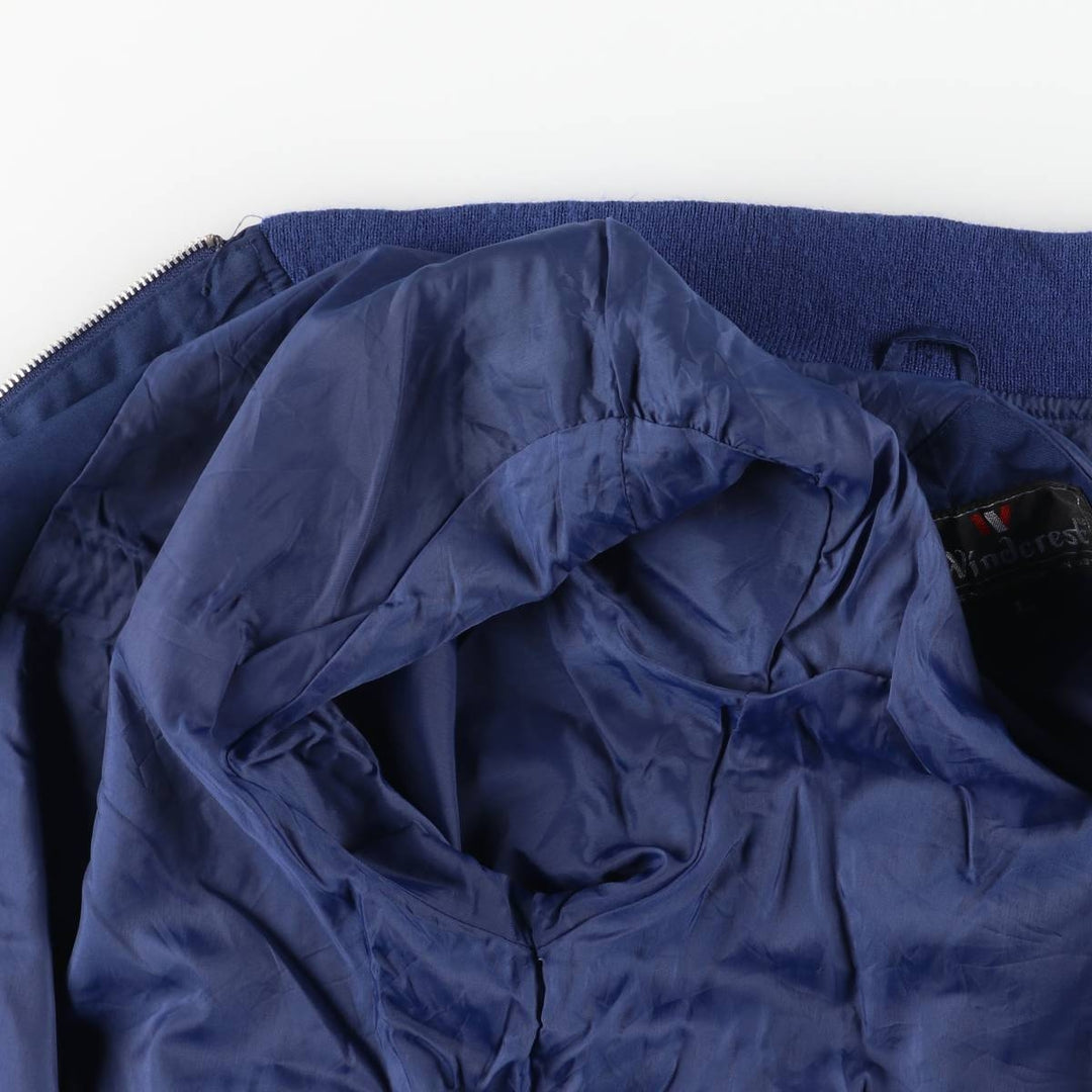 Windcrest Derby Jacket, Cup Shoulder Jacket, Men's Size L polyester navy blue type Vintage Second Hand