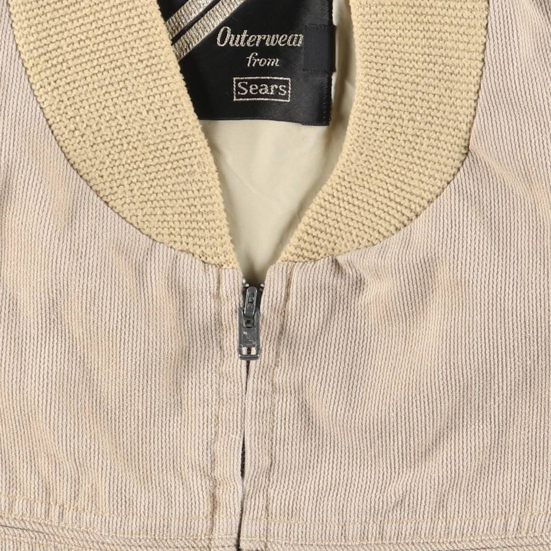Vintage 1980'S Sears Corduroy Derby Jacket with Cup Shoulder Strap, Men's Size XL unclear Beige type Vintage Second Hand