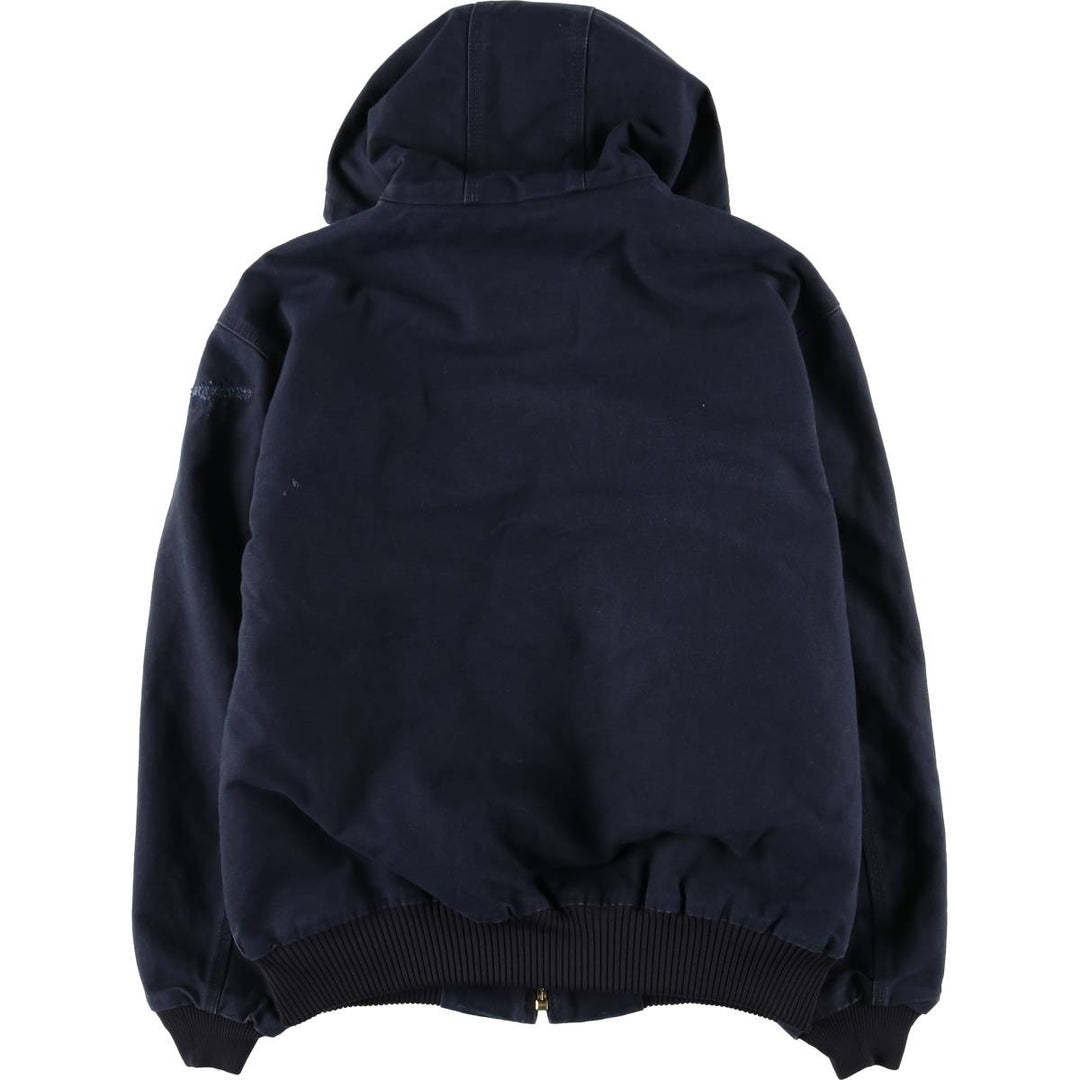 Carhartt Padded Active Jacket, Duck Full Zip Hoodie, Men's Size L cotton navy blue type Vintage Second Hand