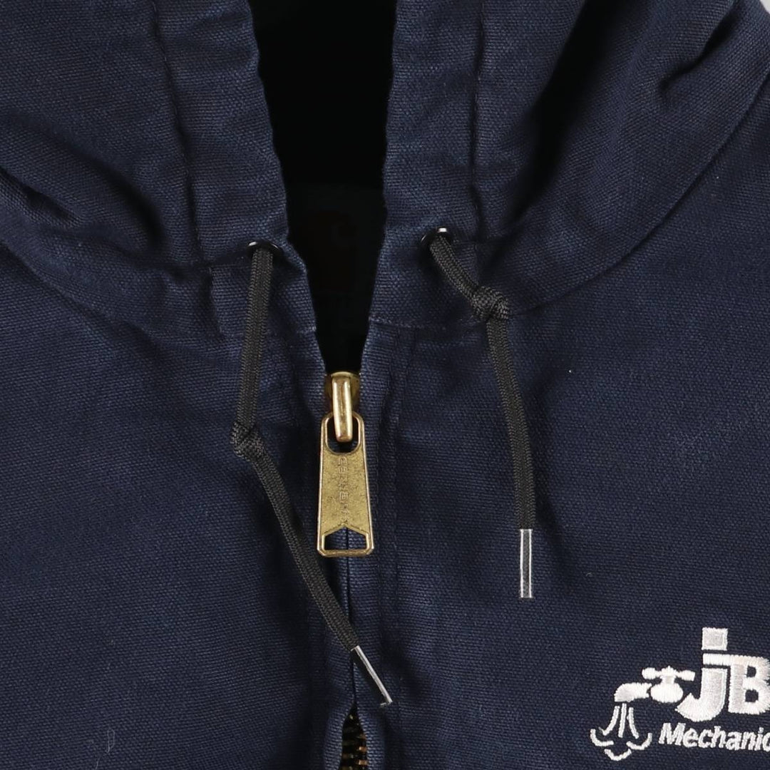 Carhartt Padded Active Jacket, Duck Full Zip Hoodie, Men's Size L cotton navy blue type Vintage Second Hand