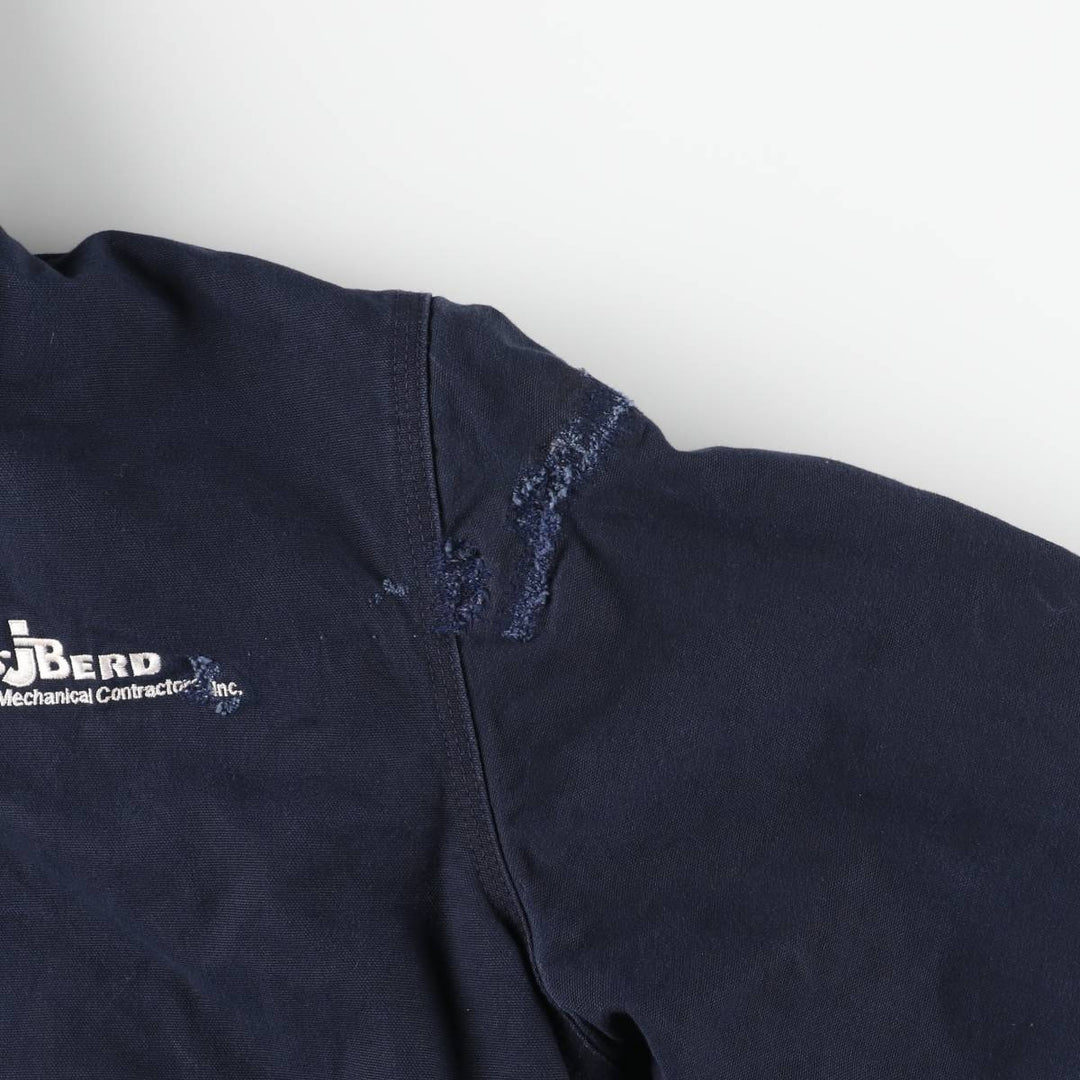 Carhartt Padded Active Jacket, Duck Full Zip Hoodie, Men's Size L cotton navy blue type Vintage Second Hand