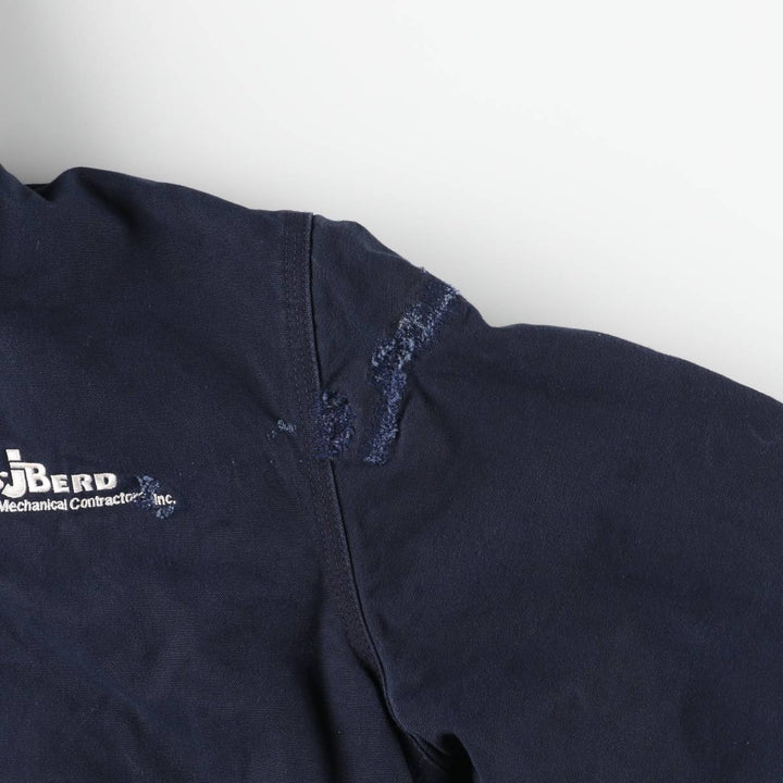 Carhartt Padded Active Jacket, Duck Full Zip Hoodie, Men's Size L cotton navy blue type Vintage Second Hand
