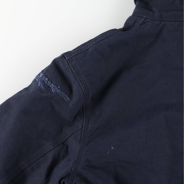 Carhartt Padded Active Jacket, Duck Full Zip Hoodie, Men's Size L cotton navy blue type Vintage Second Hand