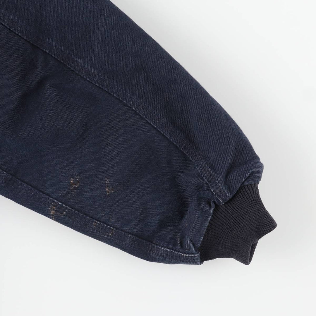 Carhartt Padded Active Jacket, Duck Full Zip Hoodie, Men's Size L cotton navy blue type Vintage Second Hand