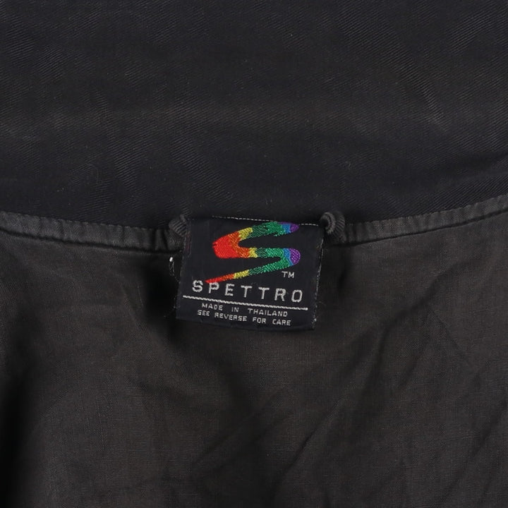 SPETTRO Collared Cotton Blouson, Men's Size L cotton black type Vintage Second Hand