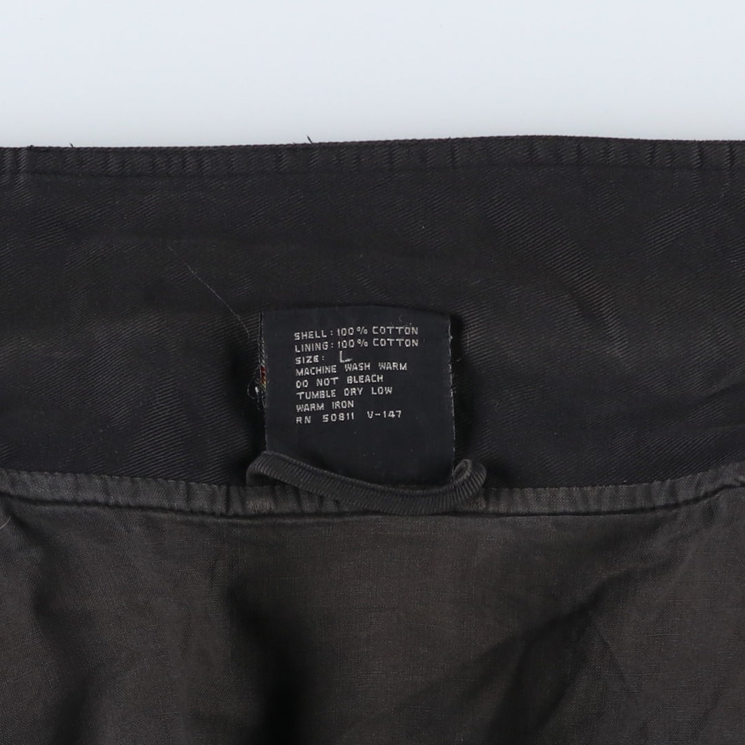 SPETTRO Collared Cotton Blouson, Men's Size L cotton black type Vintage Second Hand