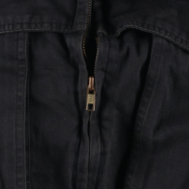 SPETTRO Collared Cotton Blouson, Men's Size L cotton black type Vintage Second Hand