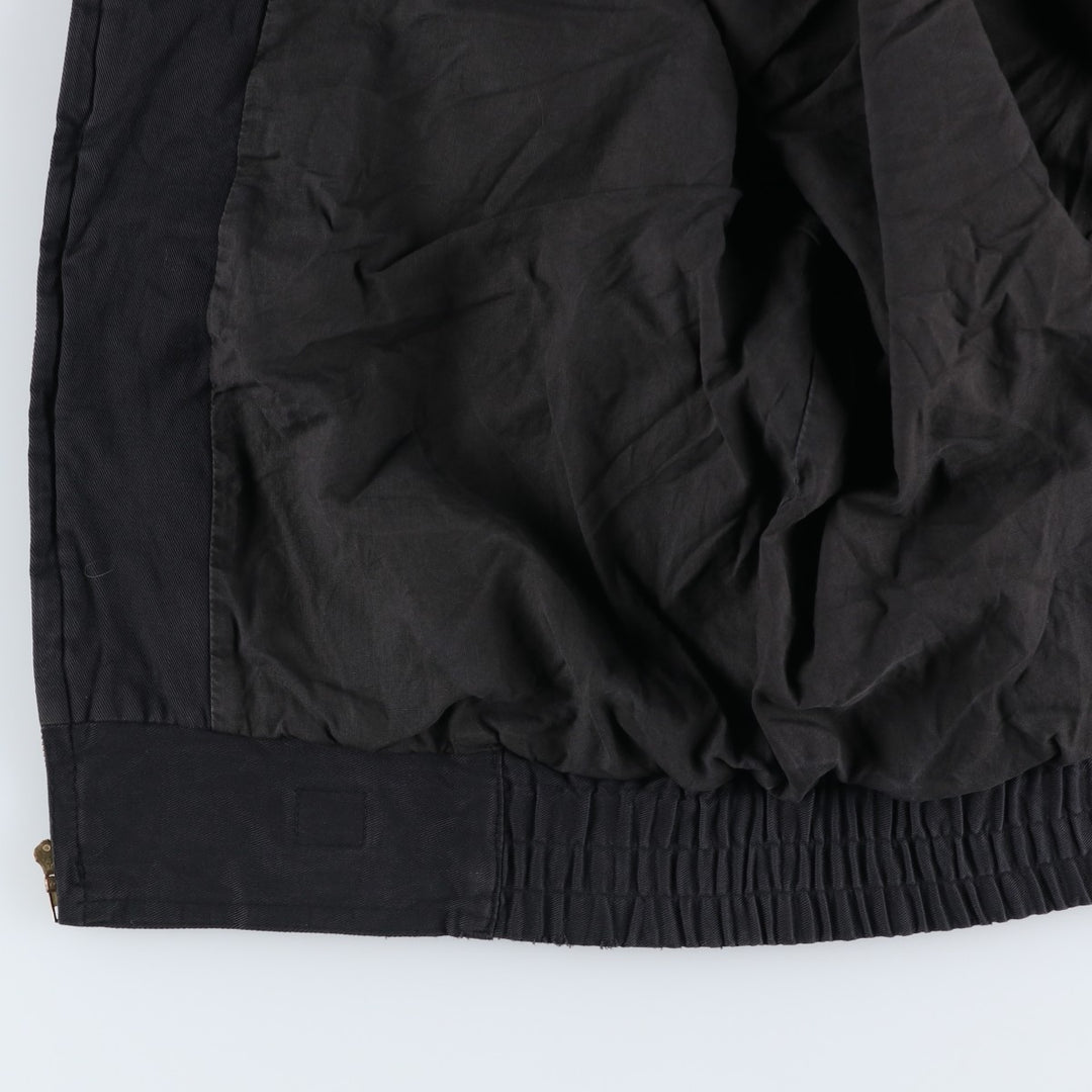 SPETTRO Collared Cotton Blouson, Men's Size L cotton black type Vintage Second Hand