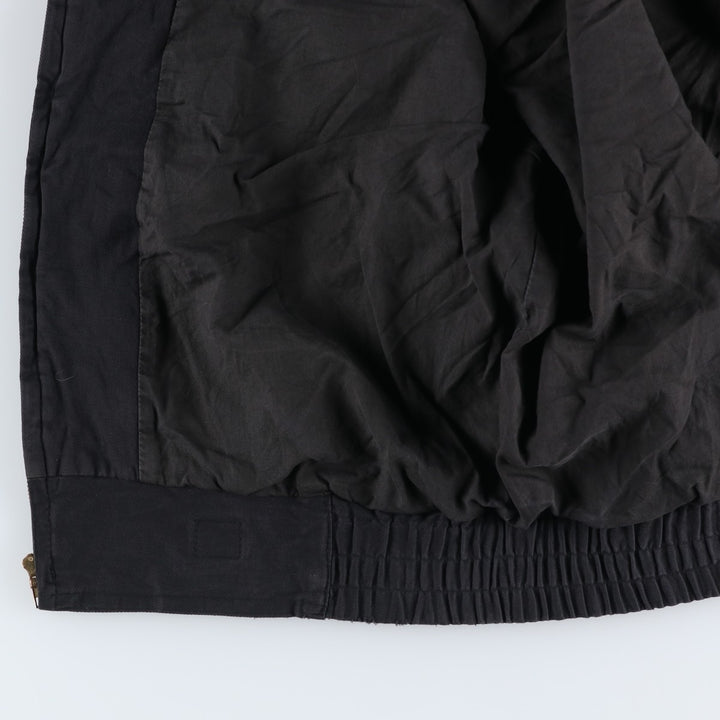 SPETTRO Collared Cotton Blouson, Men's Size L cotton black type Vintage Second Hand