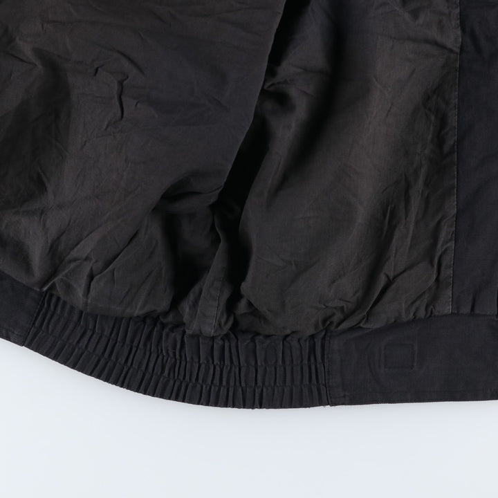 SPETTRO Collared Cotton Blouson, Men's Size L cotton black type Vintage Second Hand