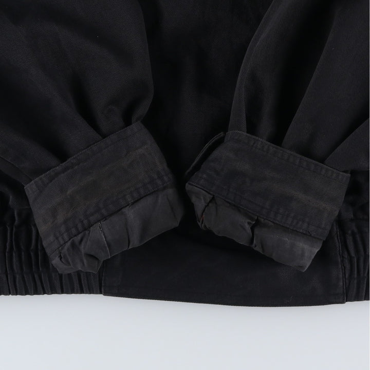 SPETTRO Collared Cotton Blouson, Men's Size L cotton black type Vintage Second Hand