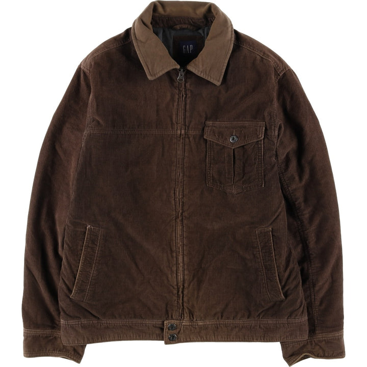2000'S GAP padded corduroy jacket, men's size L cotton brown type Vintage Second Hand