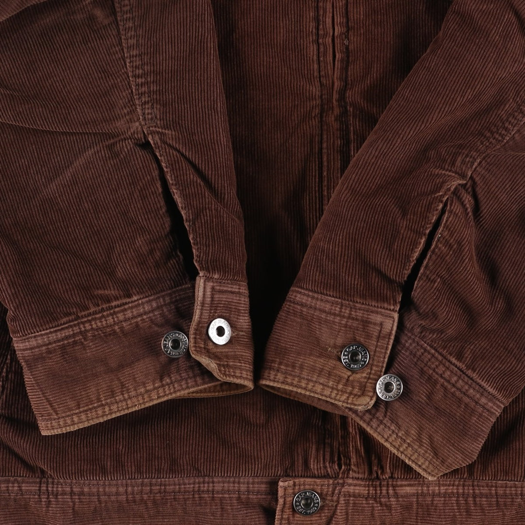 2000'S GAP padded corduroy jacket, men's size L cotton brown type Vintage Second Hand