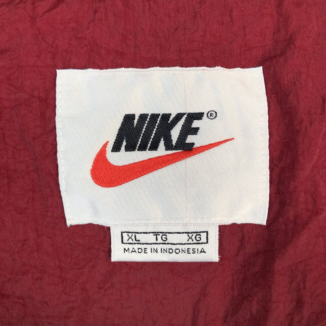 90'S Nike NIKE Nylon Jacket Men's XL Size Vintage Nylon black type Vintage Second Hand