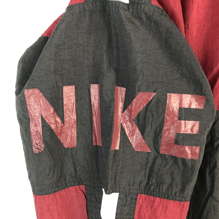 90'S Nike NIKE Nylon Jacket Men's XL Size Vintage Nylon black type Vintage Second Hand