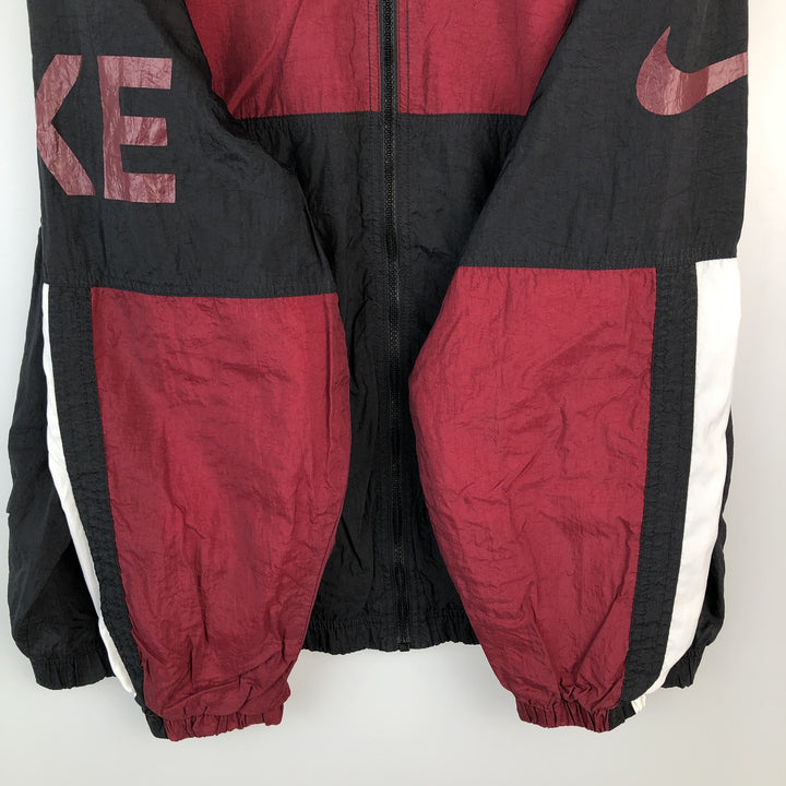 90'S Nike NIKE Nylon Jacket Men's XL Size Vintage Nylon black type Vintage Second Hand