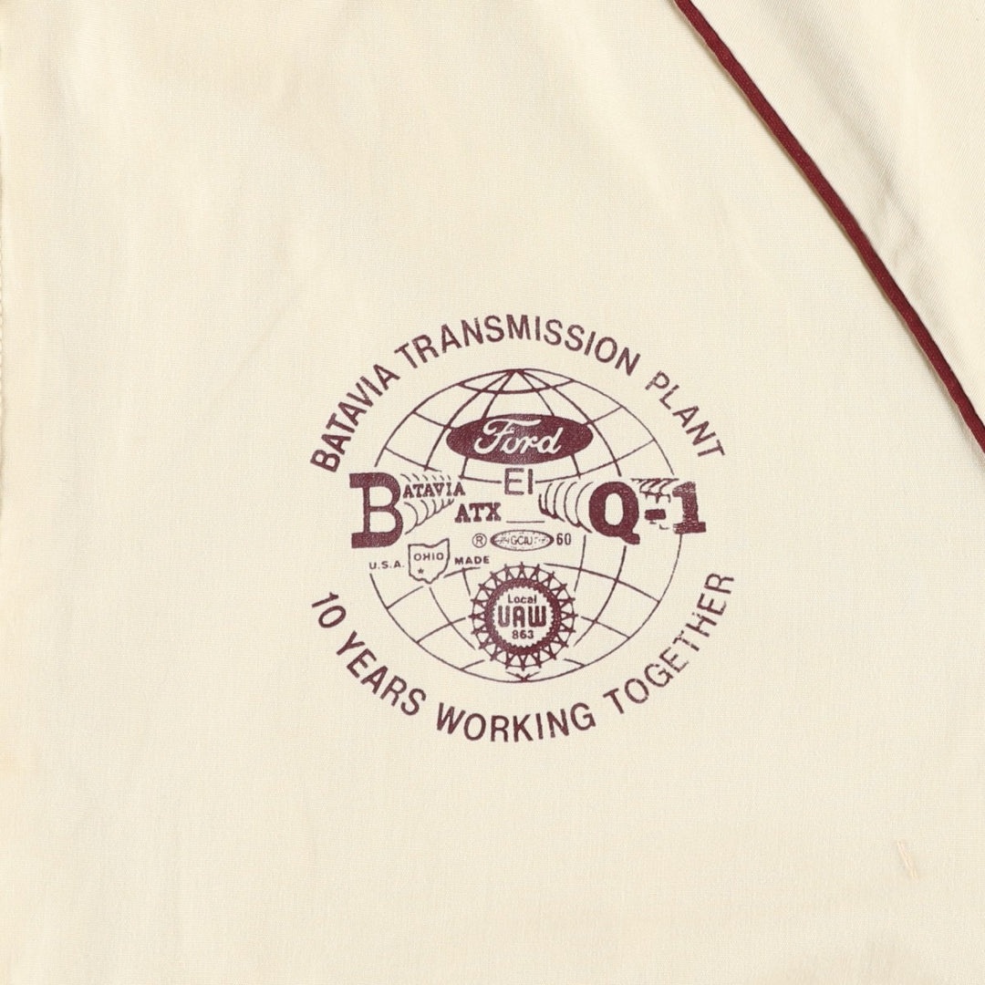 Vintage 70s-80'S King Louie PRO FIT Blouson, Made in USA, Men's XL polyester unbleached Vintage Second Hand