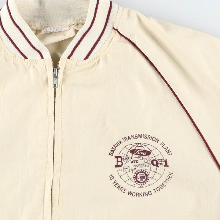 Vintage 70s-80'S King Louie PRO FIT Blouson, Made in USA, Men's XL polyester unbleached Vintage Second Hand