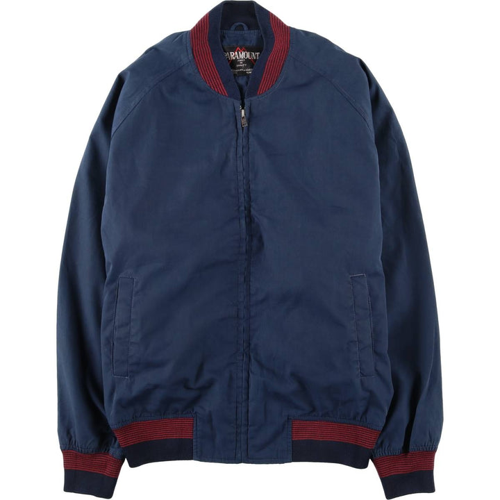 PARAMOUNT Blouson Men's Size L polyester navy blue type Vintage Second Hand