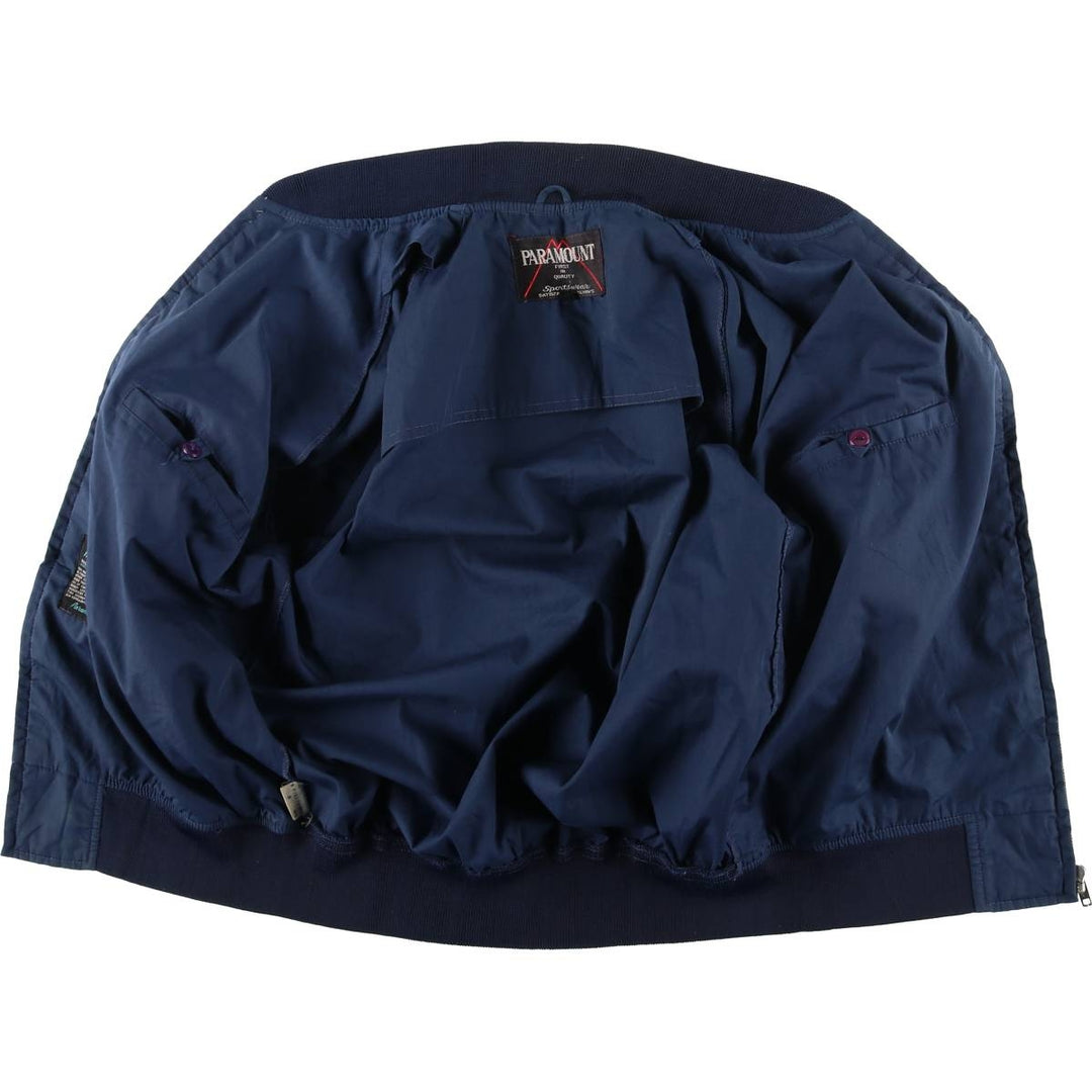 PARAMOUNT Blouson Men's Size L polyester navy blue type Vintage Second Hand