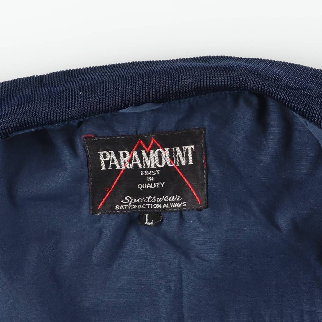 PARAMOUNT Blouson Men's Size L polyester navy blue type Vintage Second Hand