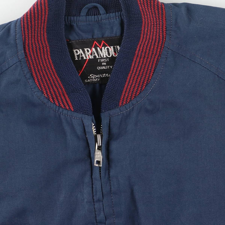 PARAMOUNT Blouson Men's Size L polyester navy blue type Vintage Second Hand