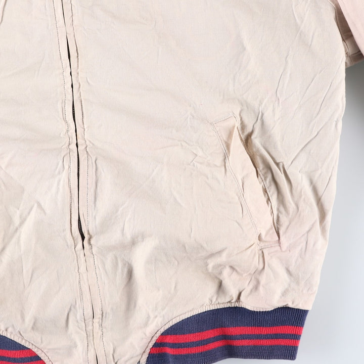 90'S MIRAGE MLB Cleveland Indians Stripe Pattern Reversible Cotton Stadium Jacket, Men's Size XXL Lamy navy blue type Vintage Second Hand