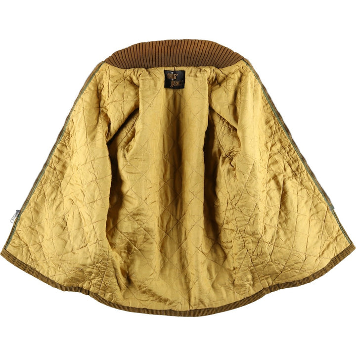 Vintage 60s-70'S Sir Jac padded corduroy Pharaoh jacket, size M, men's unclear Khaki type Vintage Second Hand
