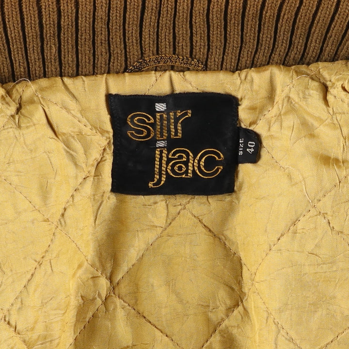 Vintage 60s-70'S Sir Jac padded corduroy Pharaoh jacket, size M, men's unclear Khaki type Vintage Second Hand