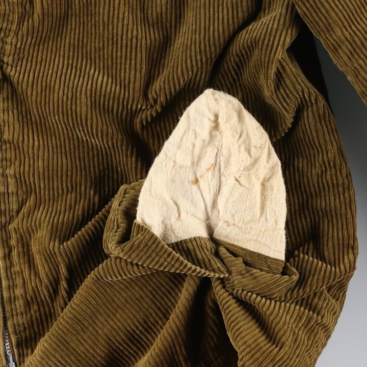 Vintage 60s-70'S Sir Jac padded corduroy Pharaoh jacket, size M, men's unclear Khaki type Vintage Second Hand