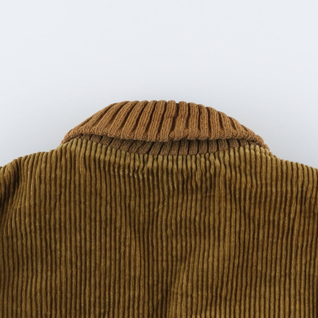 Vintage 60s-70'S Sir Jac padded corduroy Pharaoh jacket, size M, men's unclear Khaki type Vintage Second Hand