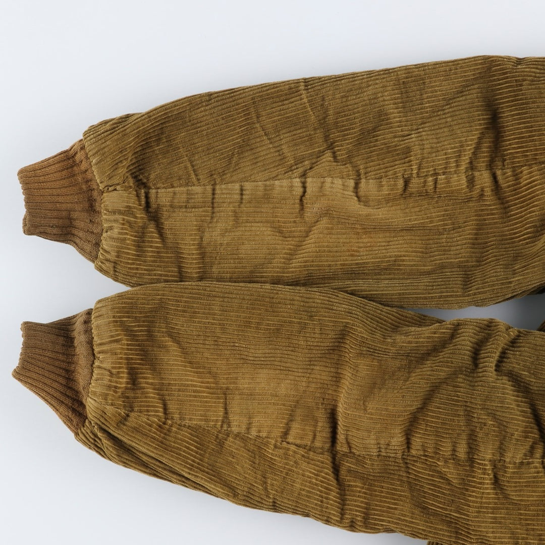 Vintage 60s-70'S Sir Jac padded corduroy Pharaoh jacket, size M, men's unclear Khaki type Vintage Second Hand