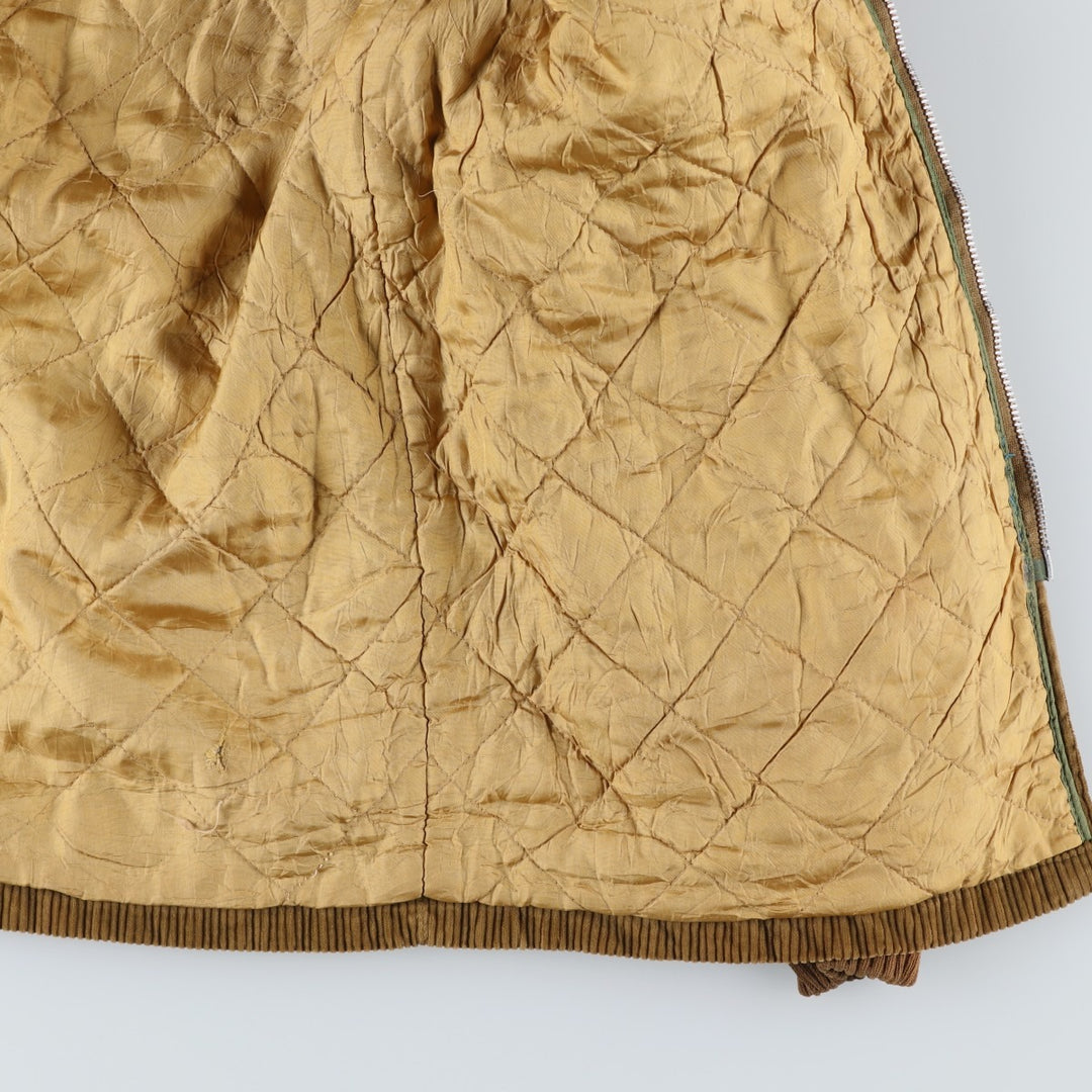 Vintage 60s-70'S Sir Jac padded corduroy Pharaoh jacket, size M, men's unclear Khaki type Vintage Second Hand