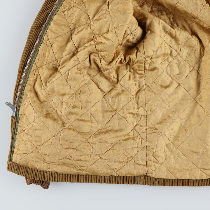 Vintage 60s-70'S Sir Jac padded corduroy Pharaoh jacket, size M, men's unclear Khaki type Vintage Second Hand