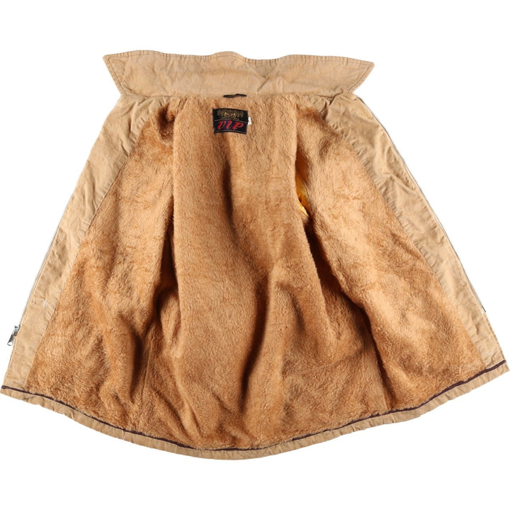 70'S VIP Corduroy Boa Jacket, Men's Size Medium, Vintage unclear Beige type Vintage Second Hand