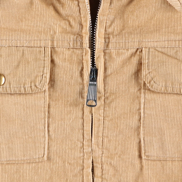 70'S VIP Corduroy Boa Jacket, Men's Size Medium, Vintage unclear Beige type Vintage Second Hand