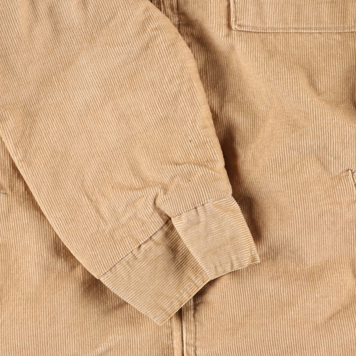 70'S VIP Corduroy Boa Jacket, Men's Size Medium, Vintage unclear Beige type Vintage Second Hand