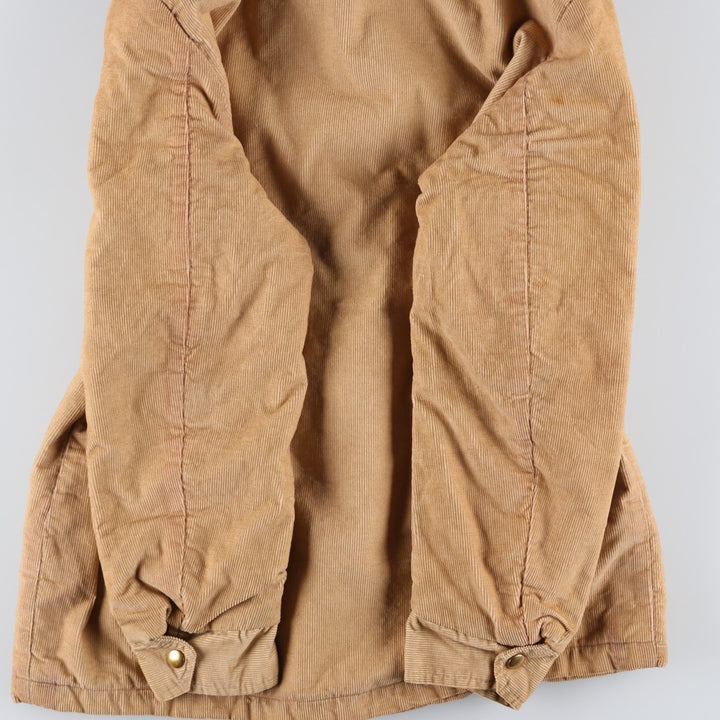 70'S VIP Corduroy Boa Jacket, Men's Size Medium, Vintage unclear Beige type Vintage Second Hand