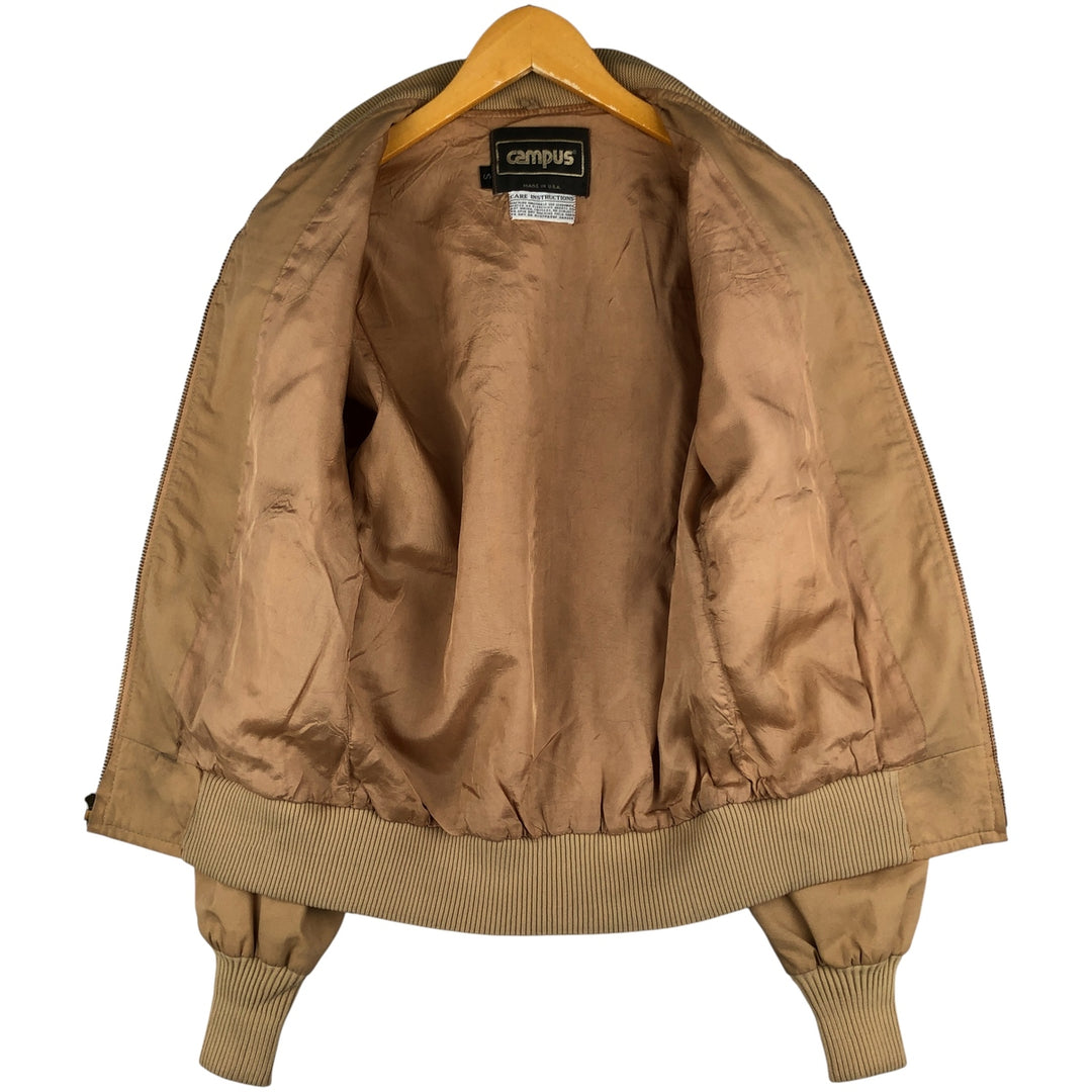 Vintage 1970'S Campus Derby Jacket, Cup Shoulder, Made in USA, Men's Size Small unclear Beige type Vintage Second Hand