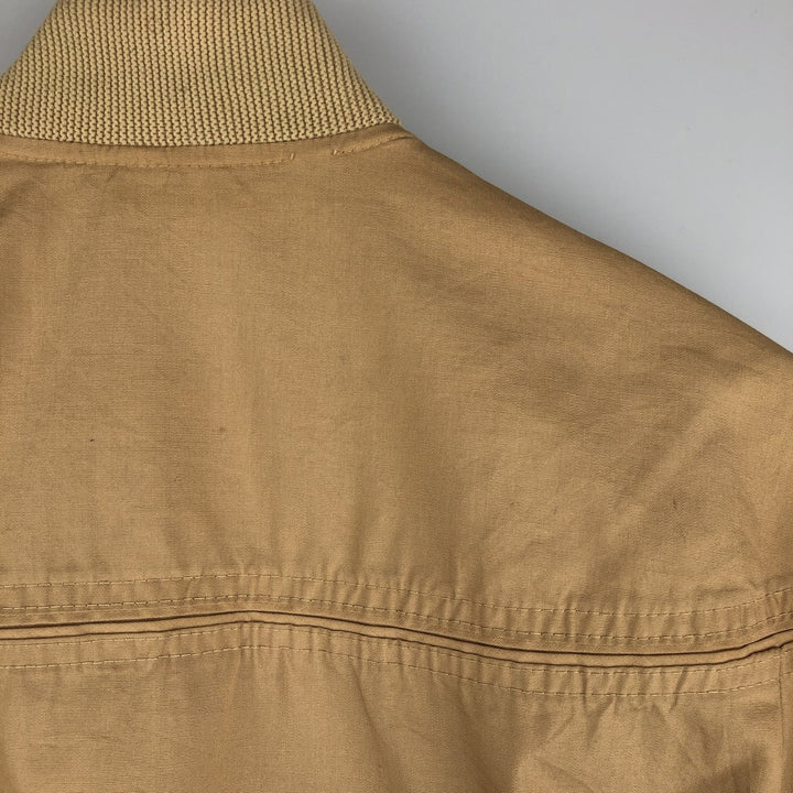 Vintage 1970'S Campus Derby Jacket, Cup Shoulder, Made in USA, Men's Size Small unclear Beige type Vintage Second Hand