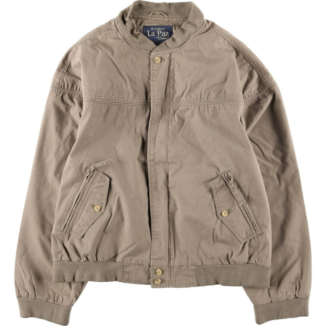 90'S Catalina La Paz Derby Jacket, Cup Shoulder, Men's Size L, Vintage cotton Khaki type brown Vintage Second Hand